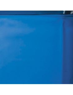Blauwe zwembadfolie Gre ovaal zwembad 40/100 - Hoogte 120...