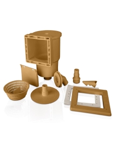 Skimmer e ugello di impulsione marrone Gre AR100W