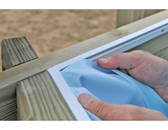 Piscina de madera Gre Papaya Rectangular...