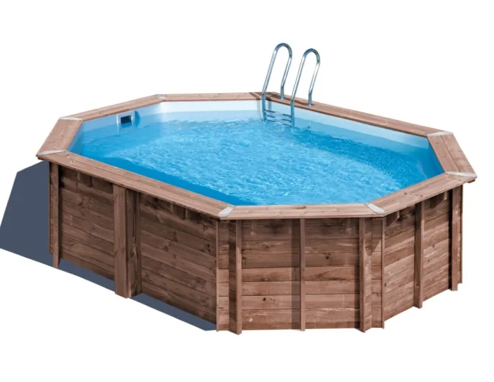 Piscina de madera Gre Sunbay Bambu 2 Ovalada...