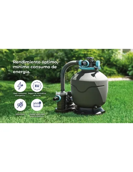 Piscina de madera Gre Sunbay Bambu 2 Ovalada 535x335x136