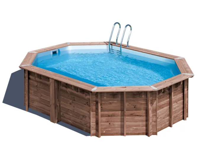 Piscina de madera Gre Sunbay Bambu 2 Ovalada...