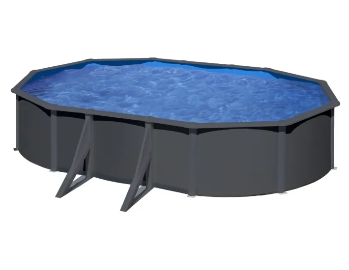 Gre Anthracite oval pool height 120 cm