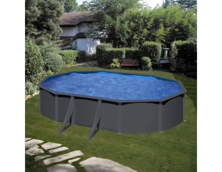 Gre Anthracite oval pool height 120 cm