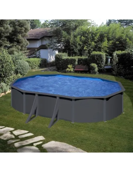 Gre Anthracite oval pool height 120 cm