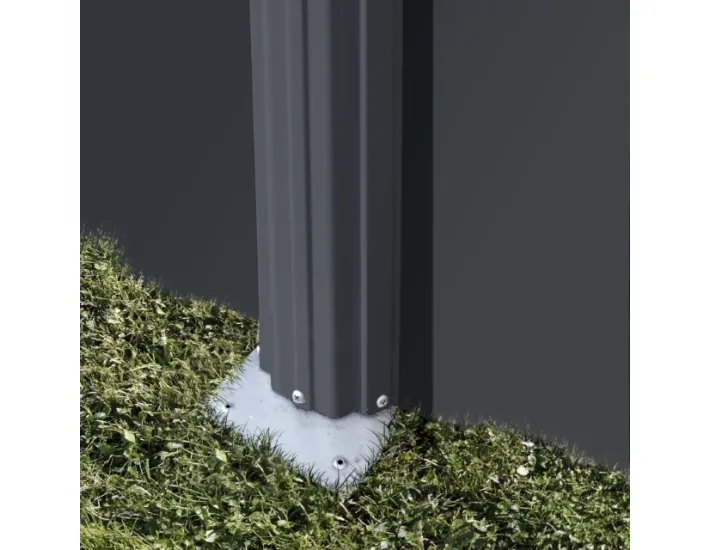 Gre Anthracite oval pool height 120 cm