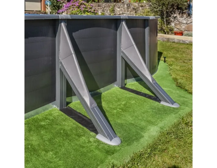 Gre Anthracite oval pool height 120 cm