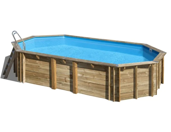 Wooden swimming pool Gre Sunbay Orange Oval...