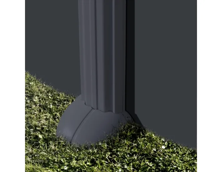 Piscina ovale Gre color antracite senza pali,...