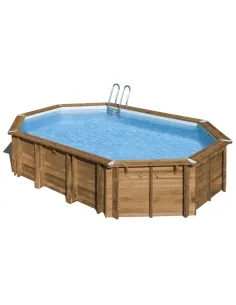 Wooden Swimming Pool Gre Sunbay Avocado Oval 656x456x131