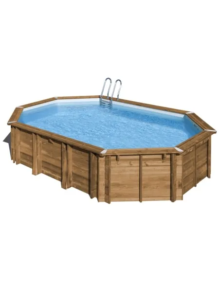 Wooden Swimming Pool Gre Sunbay Avocado Oval 656x456x131