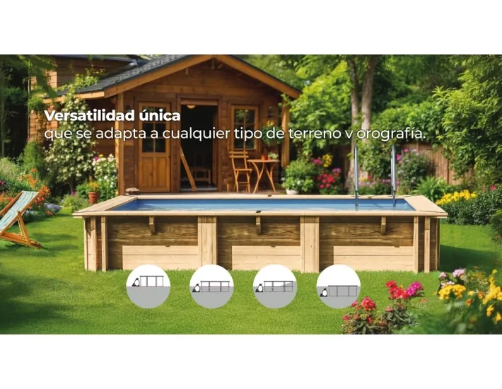 Zwembad Gre Sunbay Lemon rechthoekig 375x200x68