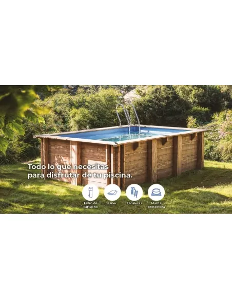 Zwembad Gre Sunbay Lemon rechthoekig 375x200x68