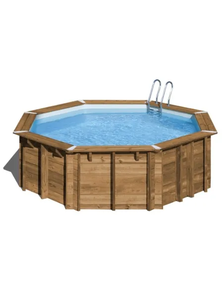 Wooden Swimming Pool Gre Sunbay Vasto Round Ø428x136