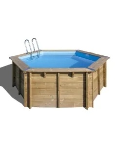 Wooden pool Gre Sunbay Vanille 2 round Ø400x119