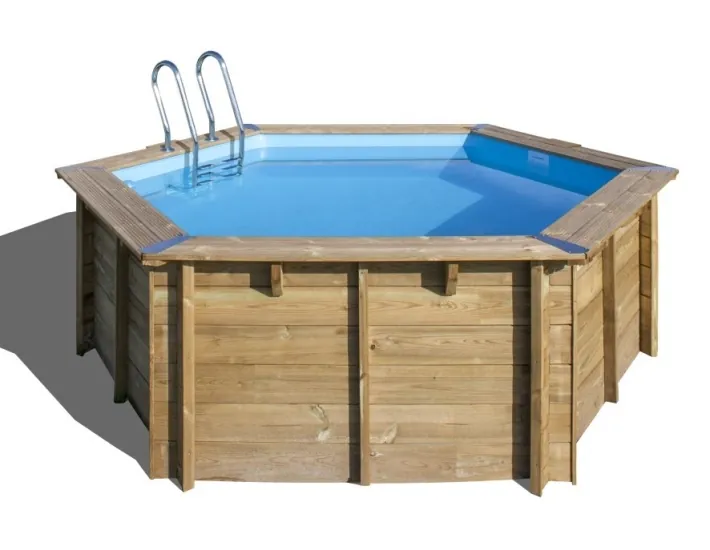 Wooden pool Gre Sunbay Vanille 2 round Ø400x119