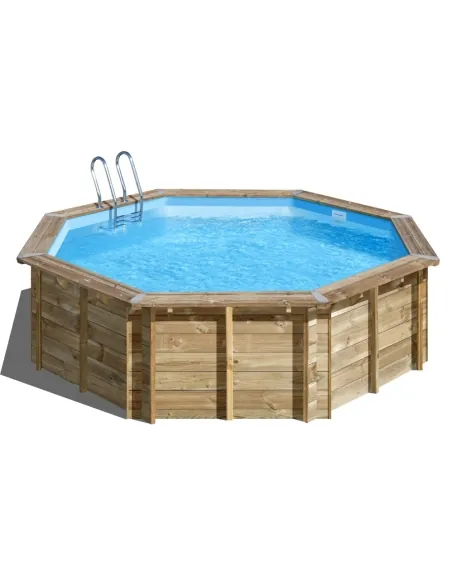 Wooden pool Gre Sunbay Violette 2 round Ø500x127
