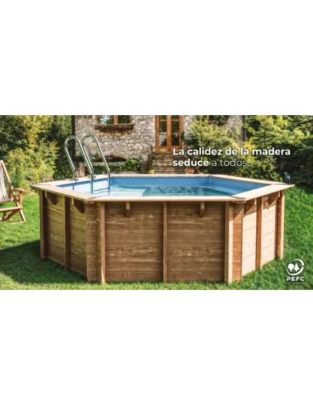 Wooden pool Gre Sunbay Lili 2 round Ø280x107
