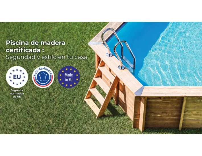 Wooden pool Gre Sunbay Lili 2 round Ø280x107