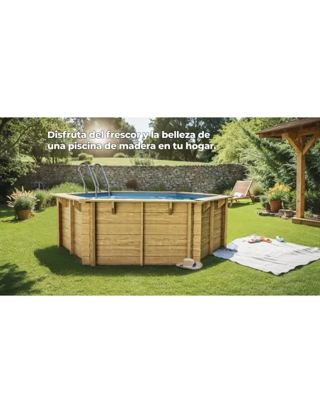 Wooden pool Gre Sunbay Lili 2 round Ø280x107