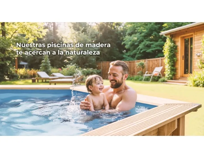 Wooden pool Gre Sunbay Lili 2 round Ø280x107