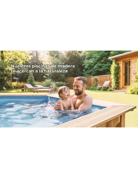 Wooden pool Gre Sunbay Lili 2 round Ø280x107