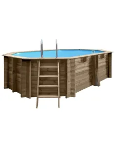 Wooden pool Gre Sunbay Grenade 2 Oval 436x336x117