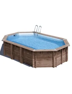 Wooden swimming pool Gre Sunbay Macadamia Oval 632x335x130