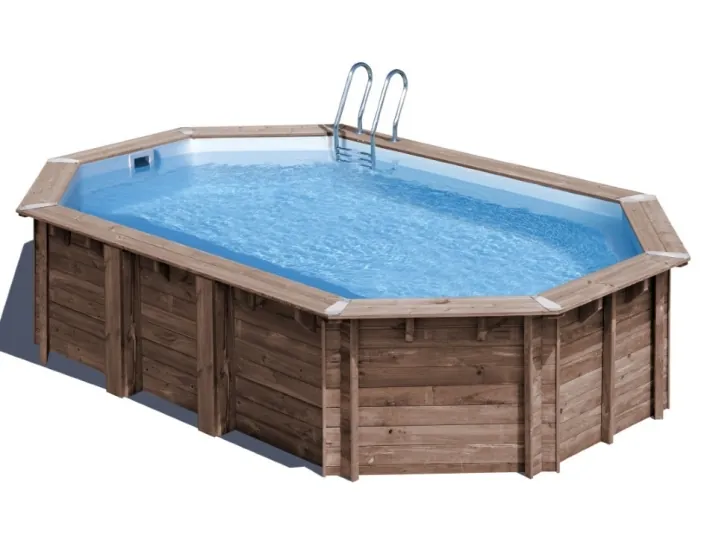 Wooden swimming pool Gre Sunbay Macadamia Oval...