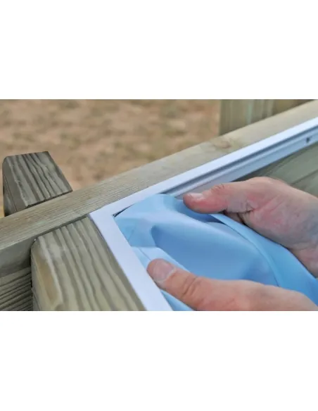 Wooden swimming pool Gre Sunbay Macadamia Oval 632x335x130