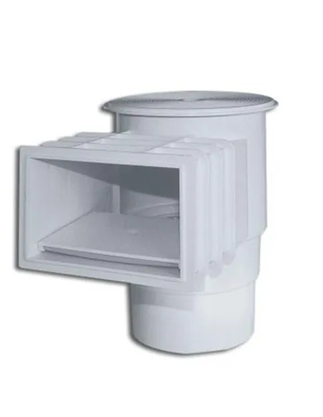 Skimmer de entrada padrão com tampa circular para piscinas de concreto QP