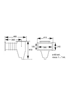 Coperchio circolare di estensione per bocca skimmer per... 2