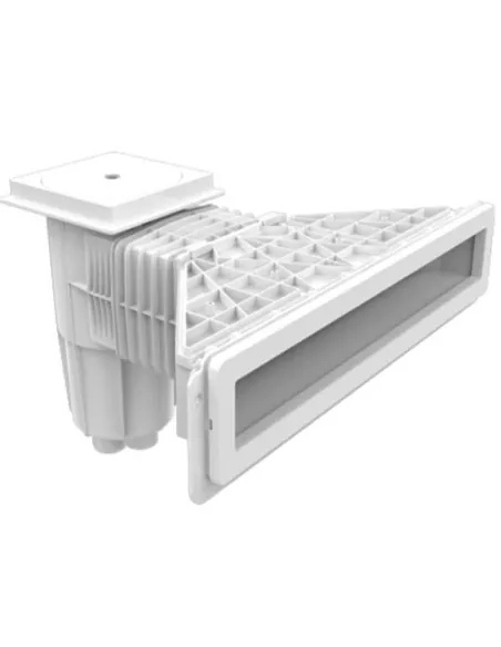 Skimmer com bocal de vidro para revestimento de piscina de 600 mm (QP)