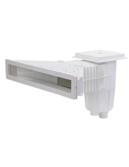 Skimmer com bocal de vidro para revestimento de piscina de 600 mm (QP)