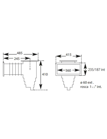 Abschäumer für Liner 360 ABS Weiß QP