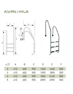 Asymmetrical Stainless Steel Staircase QP 2
