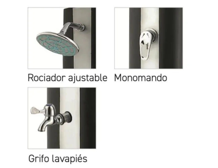 35L Solar Shower with Foot Wash QP