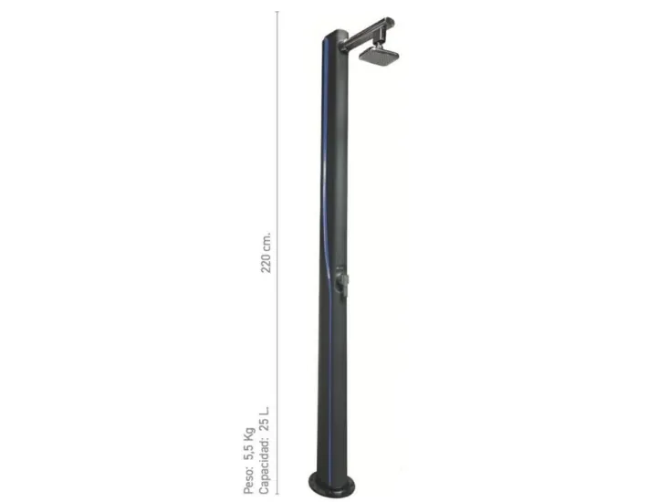 Doccia solare QP G 25L nera