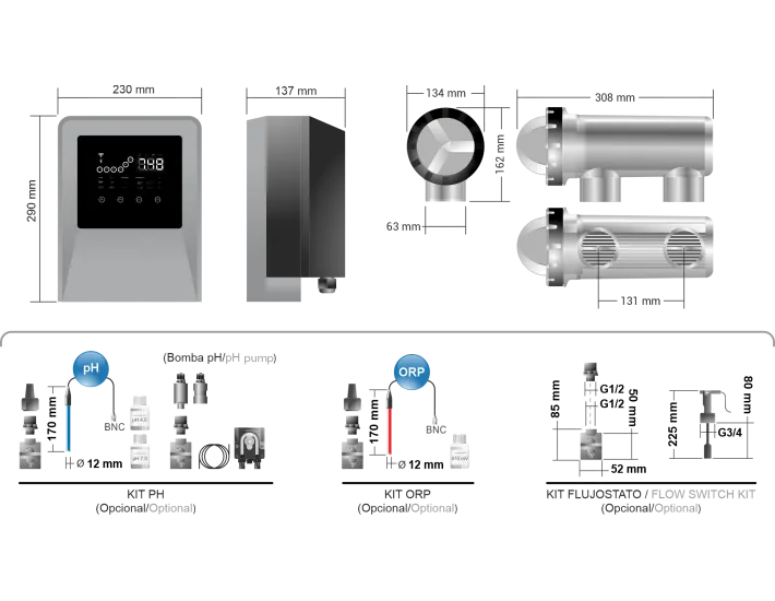 Clorador salino Idegis Tecno Connect Escalable