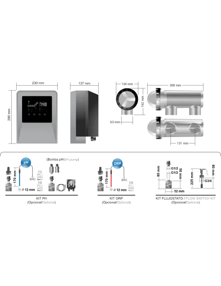 Clorador salino Idegis Tecno Connect Escalable