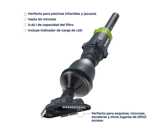 BWT ES02 Battery-Powered Pool Vacuum