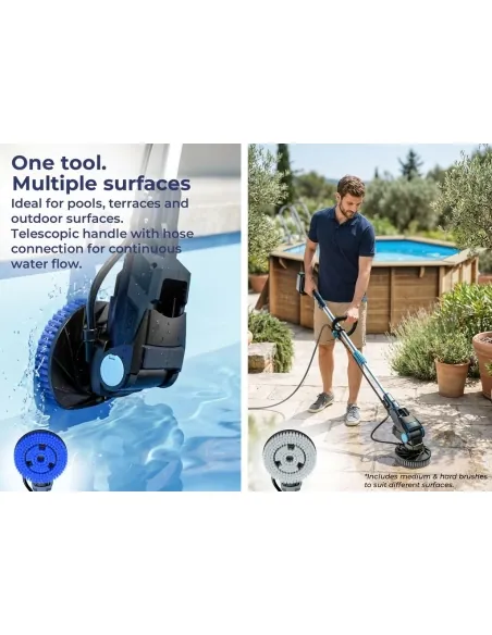 Limpiador a batería de doble cepillo Gre TBC60