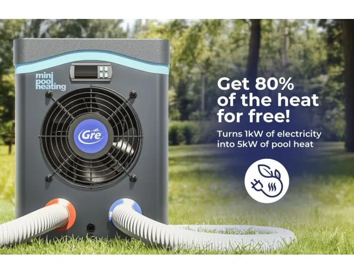 Bomba de calor Gre Mini para piscinas acima do...