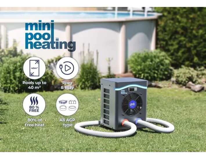 Bomba de calor Gre Mini para piscinas acima do...