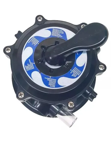 6-Wege-Ventilblock schwarz VALVULA6V