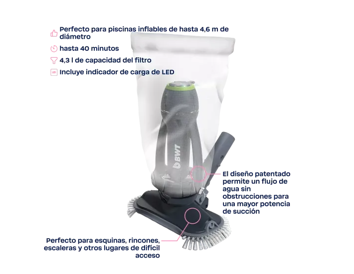 BWT ES20 Battery-Powered Pool Vacuum