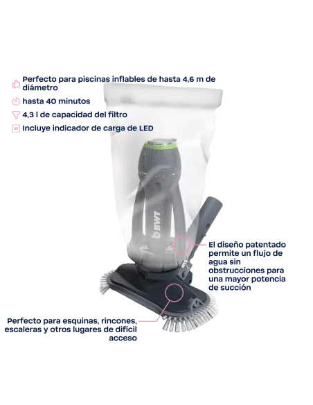 BWT ES20 Battery-Powered Pool Vacuum