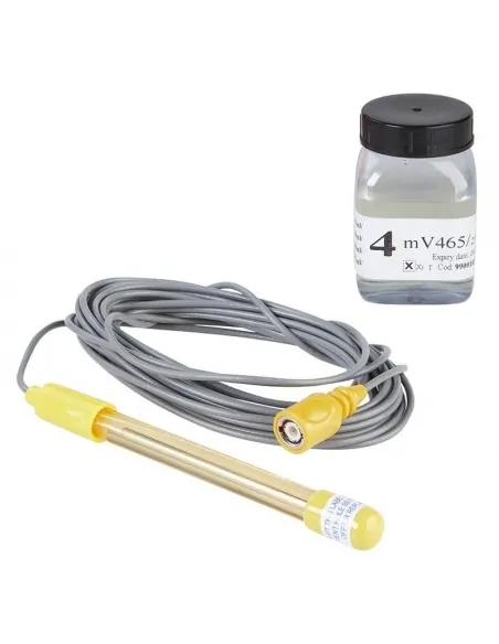 ORP-Elektrode mit Kalibrierlösungen