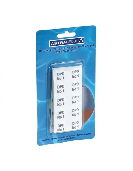 Reagentes DPD1 + pH em blister para Pooltester AstralPool