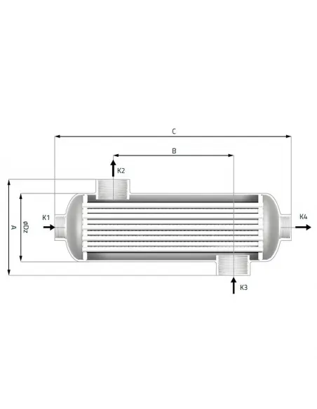 Scambiatore di calore acqua-acqua AstralPool Waterheat EVO